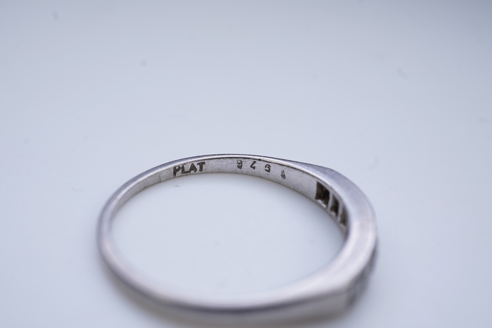 A diamond half-eternity ring, first half 20th century